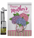 Mother Day Hydrangeas - Mother's Day Summer Vertical Impressions Decorative Flags HG115149 Made In USA