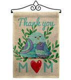 Thank you Mom - Mother's Day Summer Vertical Impressions Decorative Flags HG115167 Made In USA