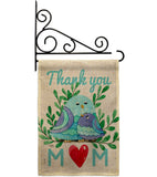 Thank you Mom - Mother's Day Summer Vertical Impressions Decorative Flags HG115167 Made In USA