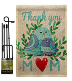 Thank you Mom - Mother's Day Summer Vertical Impressions Decorative Flags HG115167 Made In USA