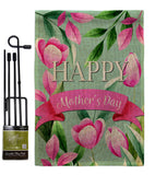 Happy Mother's Day - Mother's Day Summer Vertical Impressions Decorative Flags HG115173 Made In USA