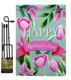 Happy Mother's Day - Mother's Day Summer Vertical Impressions Decorative Flags HG115173 Made In USA