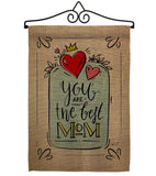 The Best Mom - Mother's Day Summer Vertical Impressions Decorative Flags HG137162 Made In USA