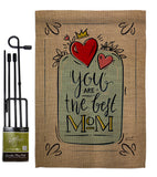 The Best Mom - Mother's Day Summer Vertical Impressions Decorative Flags HG137162 Made In USA