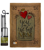 The Best Mom - Mother's Day Summer Vertical Impressions Decorative Flags HG137162 Made In USA