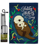 Otter Mother Day - Mother's Day Summer Vertical Impressions Decorative Flags HG137181 Made In USA