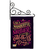 Wonderful Mother - Mother's Day Summer Vertical Impressions Decorative Flags HG137187 Made In USA