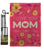 Happy Mother's Day - Mother's Day Summer Vertical Impressions Decorative Flags HG192368 Made In USA