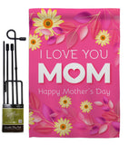 Happy Mother's Day - Mother's Day Summer Vertical Impressions Decorative Flags HG192368 Made In USA