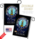 Pray United States Soldiers - Military Americana Vertical Impressions Decorative Flags HG120069 Made In USA