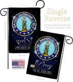 Pray United States Soldiers - Military Americana Vertical Impressions Decorative Flags HG120069 Made In USA