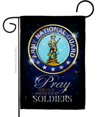 Pray United States Soldiers - Military Americana Vertical Impressions Decorative Flags HG120069 Made In USA