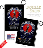 Pray United States Soldiers - Military Americana Vertical Impressions Decorative Flags HG120071 Made In USA