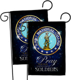 Pray United States Soldiers - Military Americana Vertical Impressions Decorative Flags HG120069 Made In USA