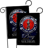 Pray United States Soldiers - Military Americana Vertical Impressions Decorative Flags HG120071 Made In USA