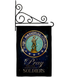 Pray United States Soldiers - Military Americana Vertical Impressions Decorative Flags HG120069 Made In USA