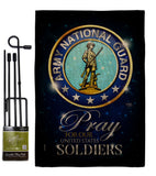 Pray United States Soldiers - Military Americana Vertical Impressions Decorative Flags HG120069 Made In USA