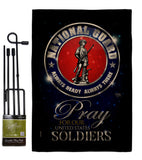 Pray United States Soldiers - Military Americana Vertical Impressions Decorative Flags HG120071 Made In USA