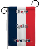 France - Nationality Flags of the World Vertical Impressions Decorative Flags HG108089 Made In USA