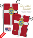 Denmark - Nationality Flags of the World Vertical Impressions Decorative Flags HG108093 Made In USA