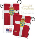 Denmark - Nationality Flags of the World Vertical Impressions Decorative Flags HG108093 Made In USA