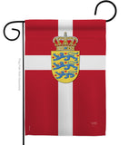 Denmark - Nationality Flags of the World Vertical Impressions Decorative Flags HG108093 Made In USA