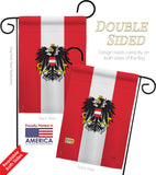 Austria - Nationality Flags of the World Vertical Impressions Decorative Flags HG108119 Made In USA