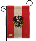 Austria - Nationality Flags of the World Vertical Impressions Decorative Flags HG108119 Made In USA