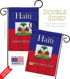 Haiti - Nationality Flags of the World Vertical Impressions Decorative Flags HG108167 Made In USA