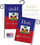 Haiti - Nationality Flags of the World Vertical Impressions Decorative Flags HG108167 Made In USA