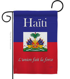 Haiti - Nationality Flags of the World Vertical Impressions Decorative Flags HG108167 Made In USA