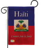 Haiti - Nationality Flags of the World Vertical Impressions Decorative Flags HG108167 Made In USA