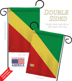 Congo - Nationality Flags of the World Vertical Impressions Decorative Flags HG108293 Made In USA