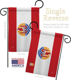 French Polynesia - Nationality Flags of the World Vertical Impressions Decorative Flags HG108361 Made In USA