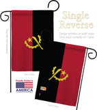 Angola - Nationality Flags of the World Vertical Impressions Decorative Flags HG140007 Made In USA