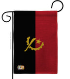 Angola - Nationality Flags of the World Vertical Impressions Decorative Flags HG140007 Made In USA