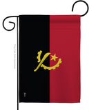 Angola - Nationality Flags of the World Vertical Impressions Decorative Flags HG140007 Made In USA