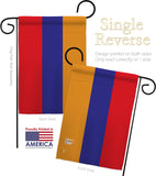 Armenia - Nationality Flags of the World Vertical Impressions Decorative Flags HG140012 Made In USA