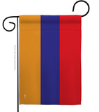 Armenia - Nationality Flags of the World Vertical Impressions Decorative Flags HG140012 Made In USA