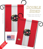 Austria w/Eagle - Nationality Flags of the World Vertical Impressions Decorative Flags HG140016 Made In USA