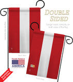 Austria - Nationality Flags of the World Vertical Impressions Decorative Flags HG140017 Made In USA