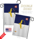 Azores - Nationality Flags of the World Vertical Impressions Decorative Flags HG140019 Made In USA