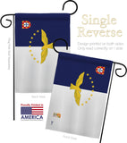 Azores - Nationality Flags of the World Vertical Impressions Decorative Flags HG140019 Made In USA