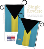 Bahamas - Nationality Flags of the World Vertical Impressions Decorative Flags HG140020 Made In USA