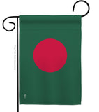 Bangladesh - Nationality Flags of the World Vertical Impressions Decorative Flags HG140022 Made In USA