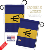 Barbados - Nationality Flags of the World Vertical Impressions Decorative Flags HG140023 Made In USA