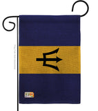 Barbados - Nationality Flags of the World Vertical Impressions Decorative Flags HG140023 Made In USA