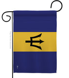 Barbados - Nationality Flags of the World Vertical Impressions Decorative Flags HG140023 Made In USA