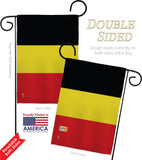 Belgium - Nationality Flags of the World Vertical Impressions Decorative Flags HG140027 Made In USA