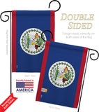 Belize - Nationality Flags of the World Vertical Impressions Decorative Flags HG140028 Made In USA